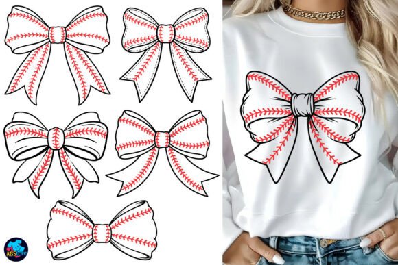 Download Baseball Bow SVG - Bow Collection