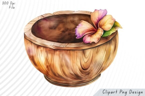 Download Tiki Bloom Bowl PNG Clipart - Bow Collection