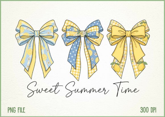 Download Sweet Summer Time Coquette Bows PNG - Bow Collection
