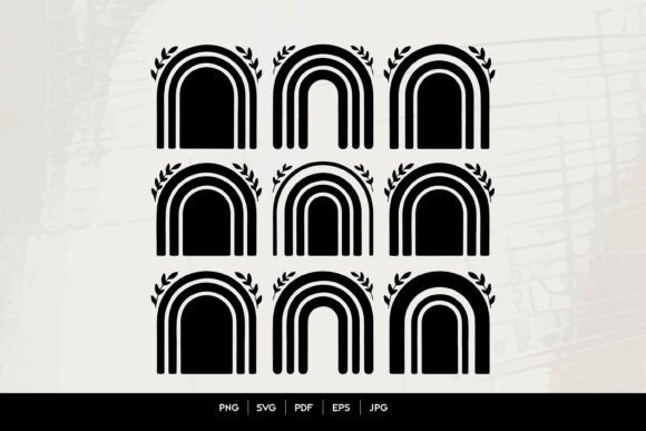 Download Boho Rainbow Arch SVG Bundle - Bow Collection