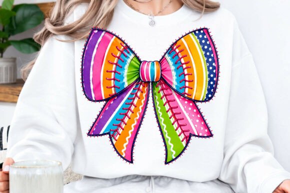 Download Baseball Bow Sublimation Png - Bow Collection