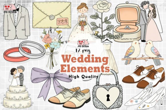 Download Wedding Elements Clipart PNG - Wedding elements Collection