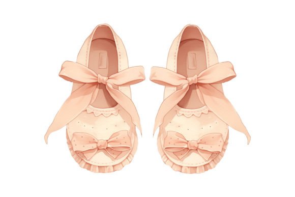 Download Watercolor Kids Pink Shoes - Watercolor kids Collection