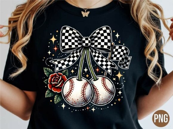 Download Coquette Baseball Bow Cherry Rose PNG - Bow Collection