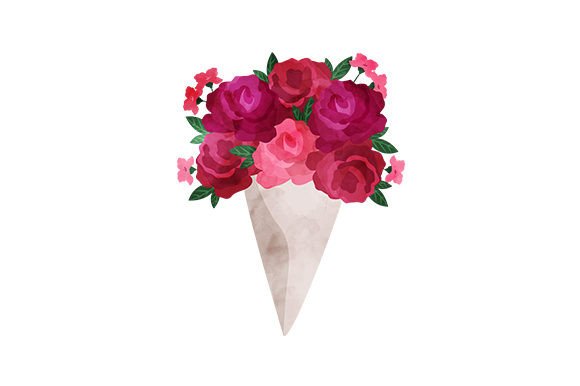 Download Burgundy Bouquet, Watercolor - Burgundy bouquet Collection