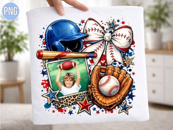 Download Baseball Bow Sports Photo Frame PNG - Bow Collection