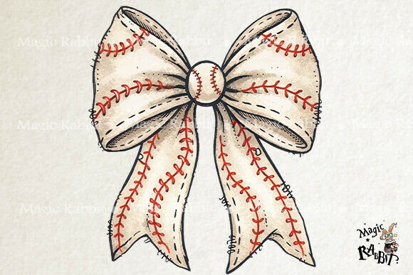 Download Baseball Bow PNG Clipart - Bow Collection