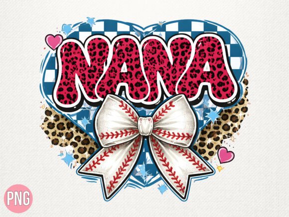 Download Nana Pink Leopard Baseball Bow PNG - Bow Collection